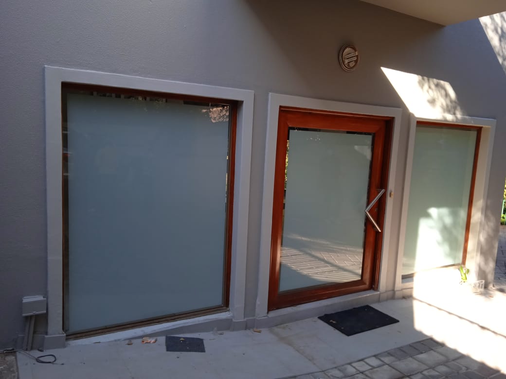 Sandblast vinyl film illustration